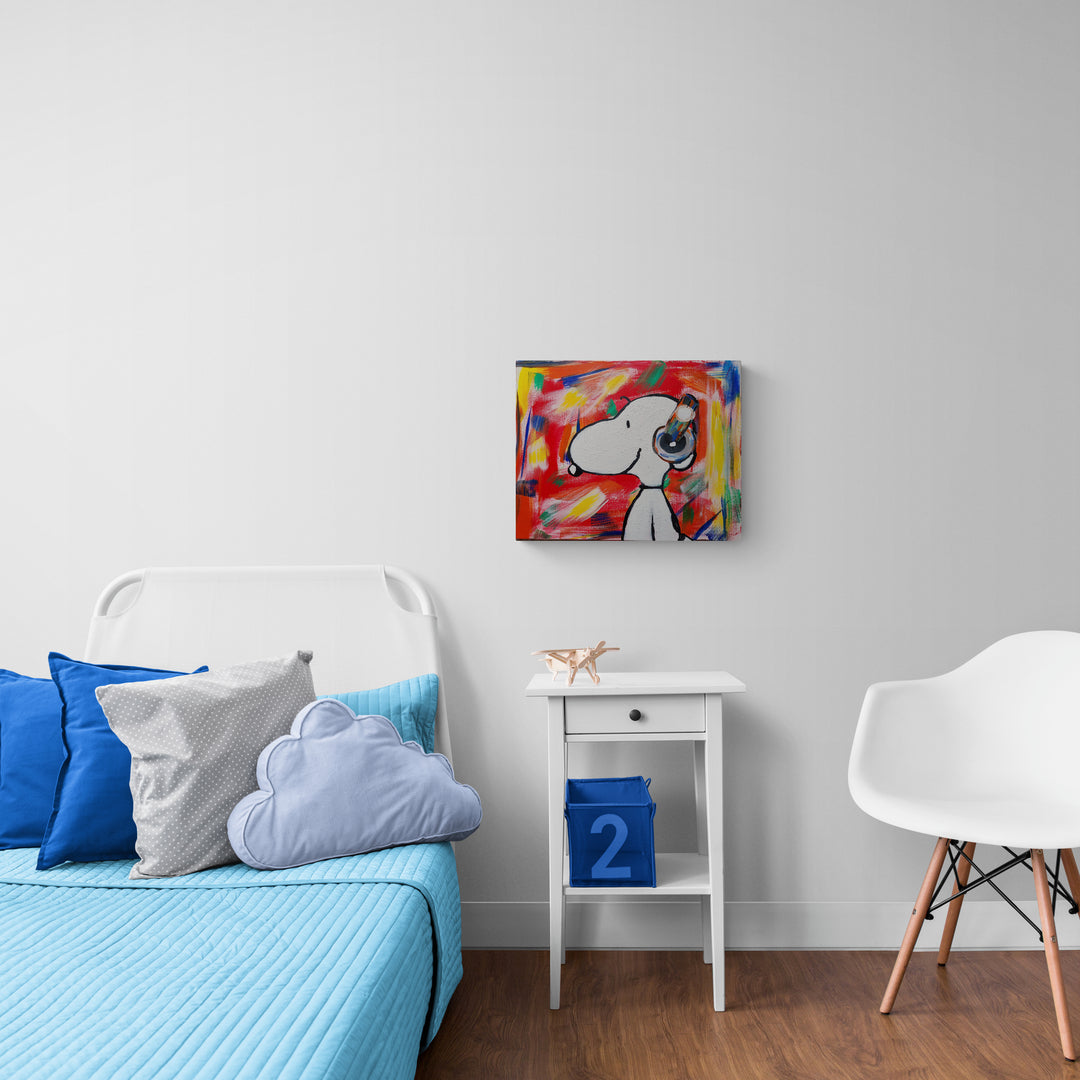 Snoopy in Headphones